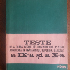 Teste de algebra, geometrie, trigonometrie... - Mihaela Sacuiu / R7P2F