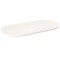 Blat de masă, alb, 110x55x2,5 cm, lemn masiv de pin, oval