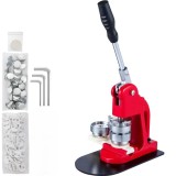 Cumpara ieftin Masina manuala pentru confectionat insigne 25 mm, kit complet 100 piese, matrita inclusa, maner ergonomic, pentru personalizare badge-uri si ecusoane