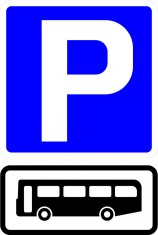 Bus parking sign foto