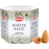 Conuri backflow parfumate Salvie 40 buc, original HEM professional White Sage efect cascada