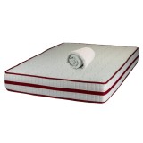 Set Saltea ortopedica, cu arcuri, Roza Super Lux Ortopedic 140x200x25cm, fermitate mediu-tare, plasa arcuri Bonell, fara vara-iarna, banda de aerisire