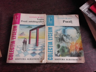 POEZII SI TEATRU. PROZA AUTOBIOGRAFICA - LUCIAN BLAGA VOL.I + Ii foto