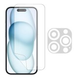 Set folie pentru Apple iPhone 15 Plus, protectie Ecran si Camera, din silicon