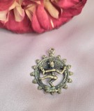 PANDANTIV AMULETA HINDUSĂ DIN ALAMA CU DANSUL DOMNULUI SHIVA MAHADEVA