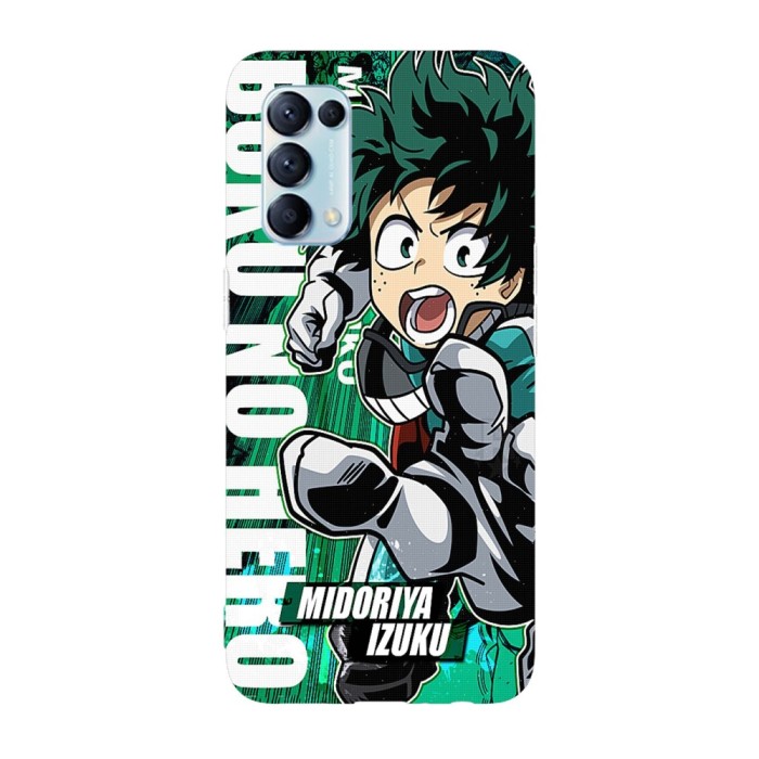 Husa compatibila cu Oppo Find X5 model Boku no hero Midoriya Izuku, Silicon, TPU, Viceversa