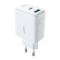 &Icirc;ncărcător de perete Acefast USB tip C / USB 32W, PPS, PD, QC 3.0, AFC, FCP, alb (A5-alb)