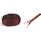Cumpara ieftin Cablu pentru boxe, rosu - negru, 2 x 0.75 mm, 100 m / rola