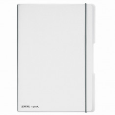 Caiet My.book Flex A4 40f Patratele Transparent Cu Logo Negru foto