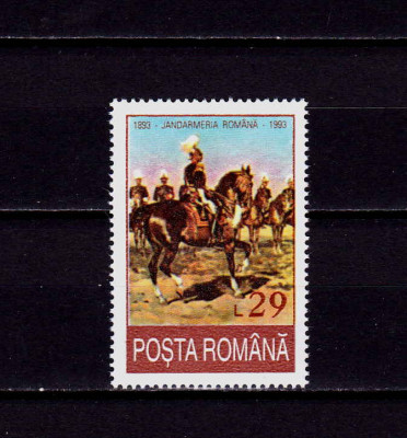 RO 1993 LP 1322 &amp;quot;100 ani legea Jandarmeriei Rurale&amp;quot;, serie ,MNH foto