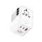 Adaptor priza international GaN LDNIO Z8, 1XUSB, 2XUSB-C, Incarcare rapida, 45W