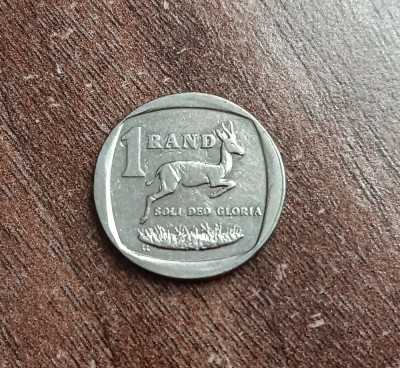 C50 - Moneda foarte veche - 1 rand - Africa de Sud - 2002 foto