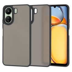 Husa pentru xiaomi redmi 13c 4g - halofrost, pro grip, black foto