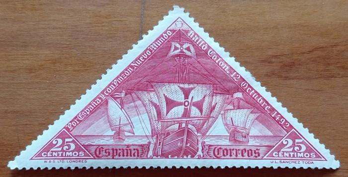 SPANIA-1930 -&#039;&#039;O corabia din flota lui COLUMB&#039;&#039;&#039;-TIMBRU-MNH, -NESTAMPIL.-VEZI SCAN