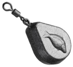 Plumb Zfish Flat Pear Lead, 80g, 1buc/pac