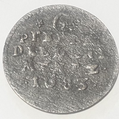 Germania Brandenburg-Prusia 6 pfennig 1683 argint Frederic William foto