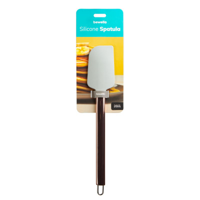 Spatula din silicon cu maner din inox - gri - 29 x 5,2 x 1 cm Best CarHome foto