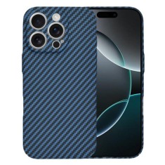 Husa pentru iPhone 16 Pro - Techsuit Carbonite FiberShell - Cyan foto