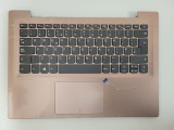 Carcasa superioara cu tastatura palmrest Laptop, Lenovo, IdeaPad 520S-14IKB Type 80X2, 81BL, AP1YS000320, roz, layout UK