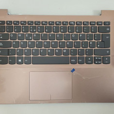 Carcasa superioara cu tastatura palmrest Laptop, Lenovo, IdeaPad 520S-14IKB Type 80X2, 81BL, AP1YS000320, roz, layout UK