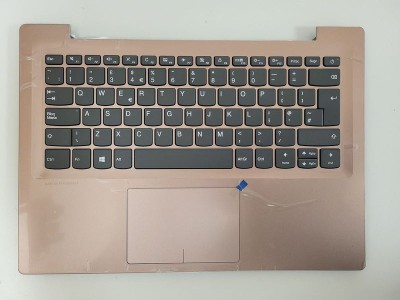 Carcasa superioara cu tastatura palmrest Laptop, Lenovo, IdeaPad 320S-14IKB Type 80X4, 81BN, 5CB0P25998, AP1YS000320, AM1YS000200, roz, layout UK foto
