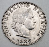 1.382 ELVETIA 20 RAPPEN 1936 B