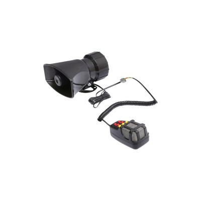 Sirena cu microfon (portavoce) si 7 moduri de avertizare 12V/100W Cod: BK92817 foto