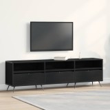 VidaXL Cabinet TV Negru 150x30x44,5 cm Lemn prelucrat