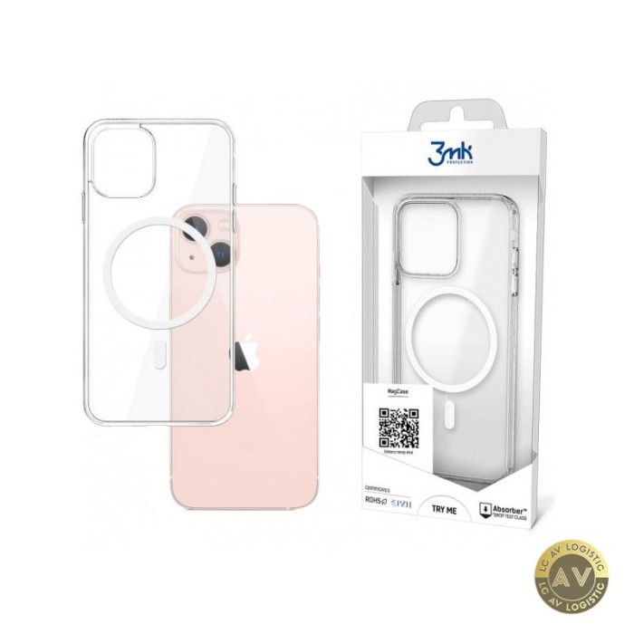 Husa MagSafe pentru Apple iPhone 13 3MK MagCase Transparenta