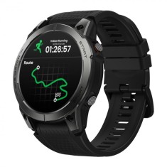Smartwatch Zeblaze Stratos 3 Pro Negru, 1.43 AMOLED, GPS, HR, SpO2, Apel bluetooth, Notificari, 400mAh, App. dedicata: Zeblaze Fit, Bratara silicon ne
