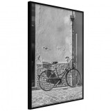 Cumpara ieftin Poster - Bicycle with Black Tires, cu Ramă neagră, 30x45 cm