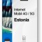 eSIM Internet Estonia, valabil 30 zile, trafic Nelimitat, Premium