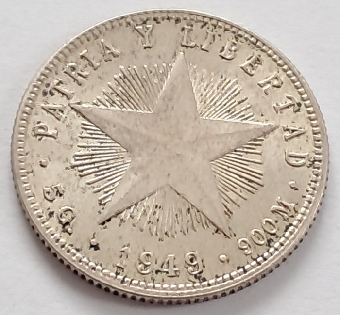 Cuba, 20 Centavos 1949