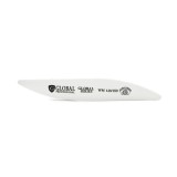 Pila pentru unghii Global Fashion series WM, forma val, alba, granulatie 120/180