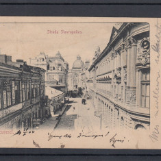 BUCURESTI STRADA STAVROPOLEUS MAGAZINE CLASICA CIRCULATA 1904 UPU