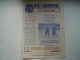 Program F.C. Bihor - Corvinul Hunedoara, 1983