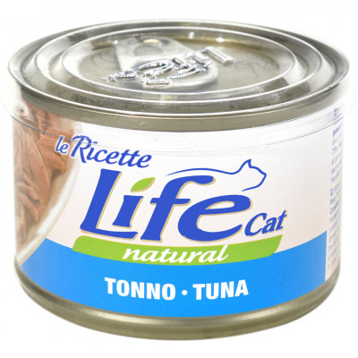 Conserva cu hrana umeda pentru pisici Life Cat, Ton, 150 g foto