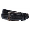 Curea barbati, eleganta pentru costum, latime 3.5cm, NEGRU, piele eco - CK114N