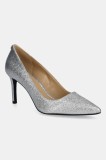 MICHAEL Michael Kors stilettos de piele Alina culoarea argintiu, 40S5HNMP1M.040
