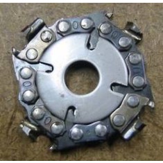 Disc taietor cu lant de drujba 50mm MERLIN-4 dinti metale dure