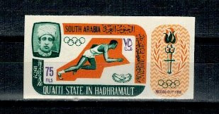 QUAITI STATE IN HADHRAMAUT 1967 - Jocurile Olimpice, ndt, neuzat foto