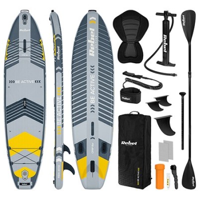 SET PLACA GONFLABILA STAND UP PADDLE SUP PRO REBEL ACTI foto