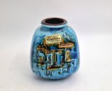 mica vaza ceramica textura in relief culori vii mid century modern CARSTENS Tonnieshof _ seria Java, 1968