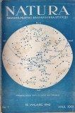 Natura. Revista pentru raspandirea stiintei, anul XXIX, nr. 1, 15 ianuarie 1940, Brosata