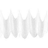 Panza de decor pentru Halloween Vohoney, tifon, alb, 5 x 2,15 m