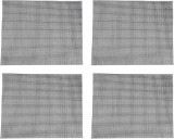 Set de 4 covorase pentru gratar Coairrwy, fibra de sticla, negru, 40 x 33 cm
