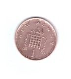 Moneda Marea Britanie 1 new penny 1980, stare buna, curata