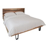 Cumpara ieftin Pat Imena, Pako World, Lemn Masiv, Natural, 160x200 cm