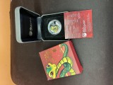 Perth Mint 2013 Year of the Snake 1/2oz Silver Proof 50c Tuvalu Baby Snake