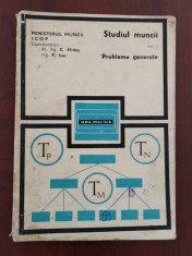 Studiul muncii - Probleme generale 1971